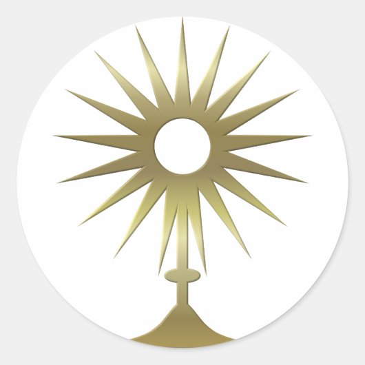 Sticker Rond Monstrance eucharistique (Devant)