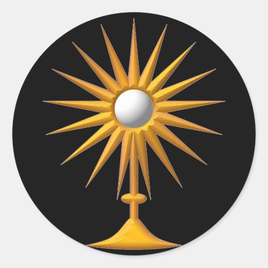Sticker Rond Monstrance eucharistique (Devant)