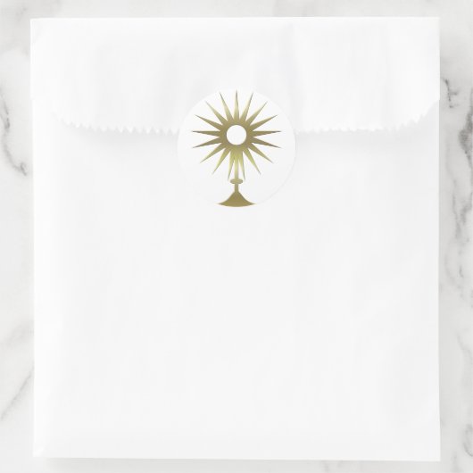 Sticker Rond Monstrance eucharistique (Sac)