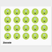 Sticker Rond Monstre (Feuille)