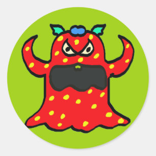Sticker Rond monstre