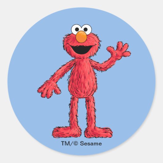 Sticker Rond Monstre à la fin de cette histoire | Cutie Elmo (Devant)