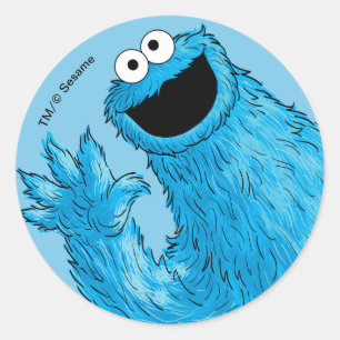 Sticker Rond Monstre au bout de cette histoire   Cookie