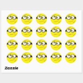 Sticker Rond Monstre avec pointes (Feuille)