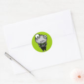 Sticker Rond Monstre bien habillé (Enveloppe)