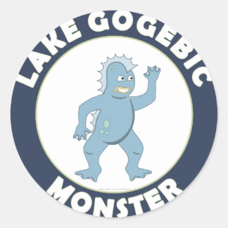 Sticker Rond Monstre de Gogebic de lac