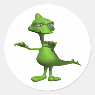 Sticker Rond Monstre de Loch Ness