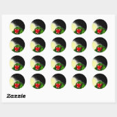 Sticker Rond Monstre de nuit (Feuille)