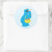 Sticker Rond Monstre des cookies de Pâques (Sac)