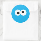Sticker Rond Monstre des Cookies Grand Visage (Sac)