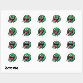 Sticker Rond Monstre émotionnel (Feuille)