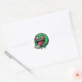 Sticker Rond Monstre émotionnel (Enveloppe)