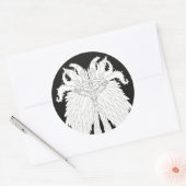 Sticker Rond Monstre Fantastique (Enveloppe)