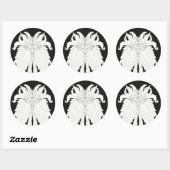 Sticker Rond Monstre Fantastique (Feuille)
