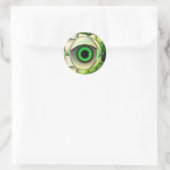 Sticker Rond Monstre vert (Sac)