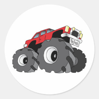 Sticker Rond Monstres