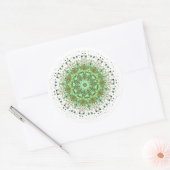 Sticker Rond Monstres mandala (Enveloppe)