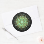 Sticker Rond Monstres mandala (Enveloppe)