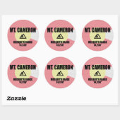 Sticker Rond Mont Cameron (Feuille)