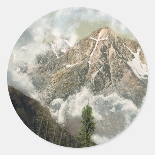 Sticker Rond Mont de la Sainte Croix Colorado (Devant)