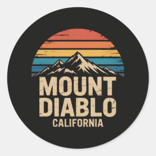 Sticker Rond Mont Diablo Californie