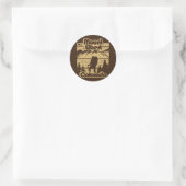 Sticker Rond Mont Elbert Colorado (Sac)