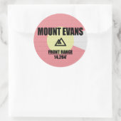 Sticker Rond Mont Evans (Sac)