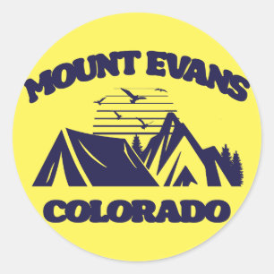 Sticker Rond Mont Evans, Colorado