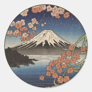 Sticker Rond Mont Fuji Fujisan