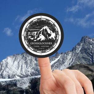Sticker Rond Mont Grossglockner - Tirol Autriche Alpes