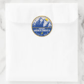 Sticker Rond Mont Monadnock New Hampshire Souvenirs Vintages (Sac)