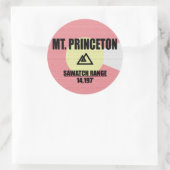 Sticker Rond Mont Princeton (Sac)