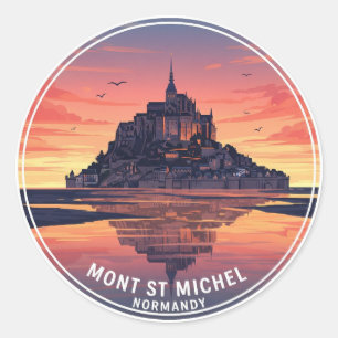 Sticker Rond Mont Saint-Michel