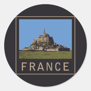 Sticker Rond Mont Saint-Michel