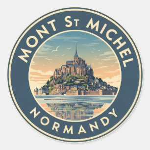 Sticker Rond Mont Saint-Michel