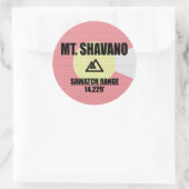 Sticker Rond Mont Shavano (Sac)