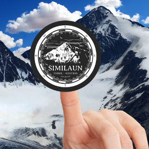 Sticker Rond Mont Similaun - Tyrol Autriche Alpes