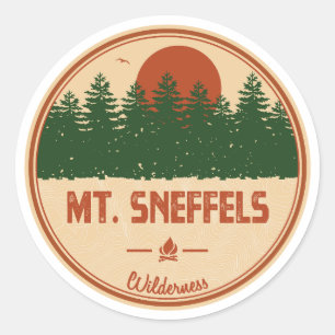 Sticker Rond Mont Sneffels Wilderness Colorado