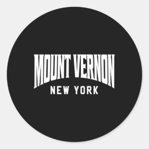 Sticker Rond Mont Vernon New York