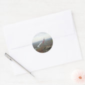 Sticker Rond Montagne de Chimney Rock (Enveloppe)