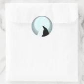 Sticker Rond Montagne Lune (Sac)