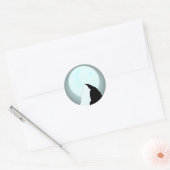 Sticker Rond Montagne Lune (Enveloppe)