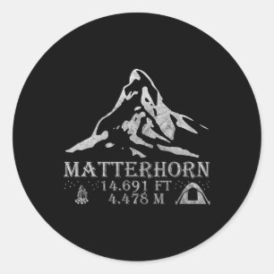 Sticker Rond Montagne Problemhorn Alpes Escalade Extérieure Ran