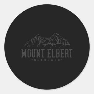Sticker Rond Montagnes du mont Elbert I Mont Elbert Colora