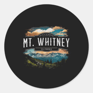 Sticker Rond Montagnes du Mt. Whitney Californie Randonnée Exté