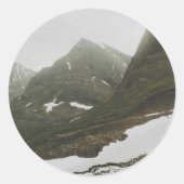 Sticker Rond Montagnes Kiruna (Devant)