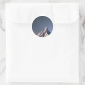 Sticker Rond Montagnes la nuit (Sac)