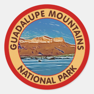 Sticker Rond Montagnes parc national, le Texas de Guadalupe