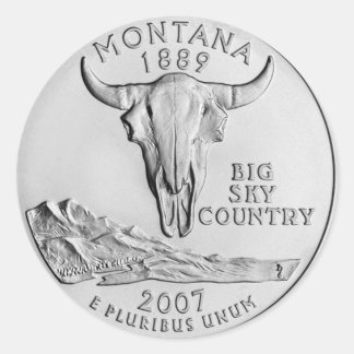 Sticker Rond Montana