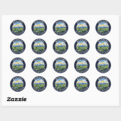 Sticker Rond Montana Big Sky Country (Feuille)
